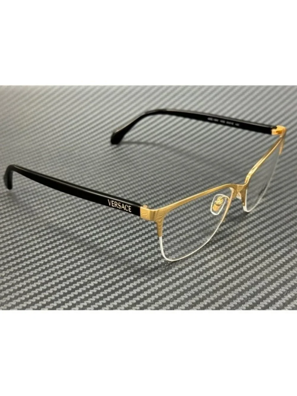 New Versace Women Gold Black Eyeglasses 54-16-140